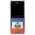 Haiti Flag Distressed Galaxy Z Flip5 5G Clear Case
